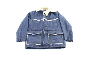 70's Roebucks Sherpa Lined Denim Trucker Jacket