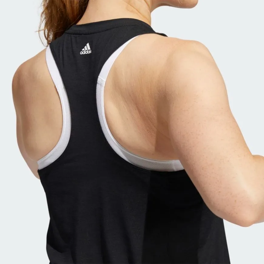 Adidas 3-Stripes Logo Tank Women Training Tank Black/White