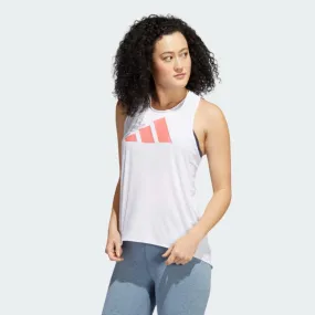 Adidas 3-Stripes Logo Women Training Tank White