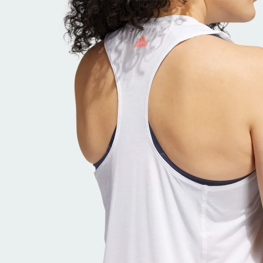 Adidas 3-Stripes Logo Women Training Tank White