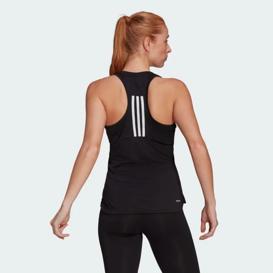 Adidas Designed To Move 3-Stripes Sport Women Training Tank Black