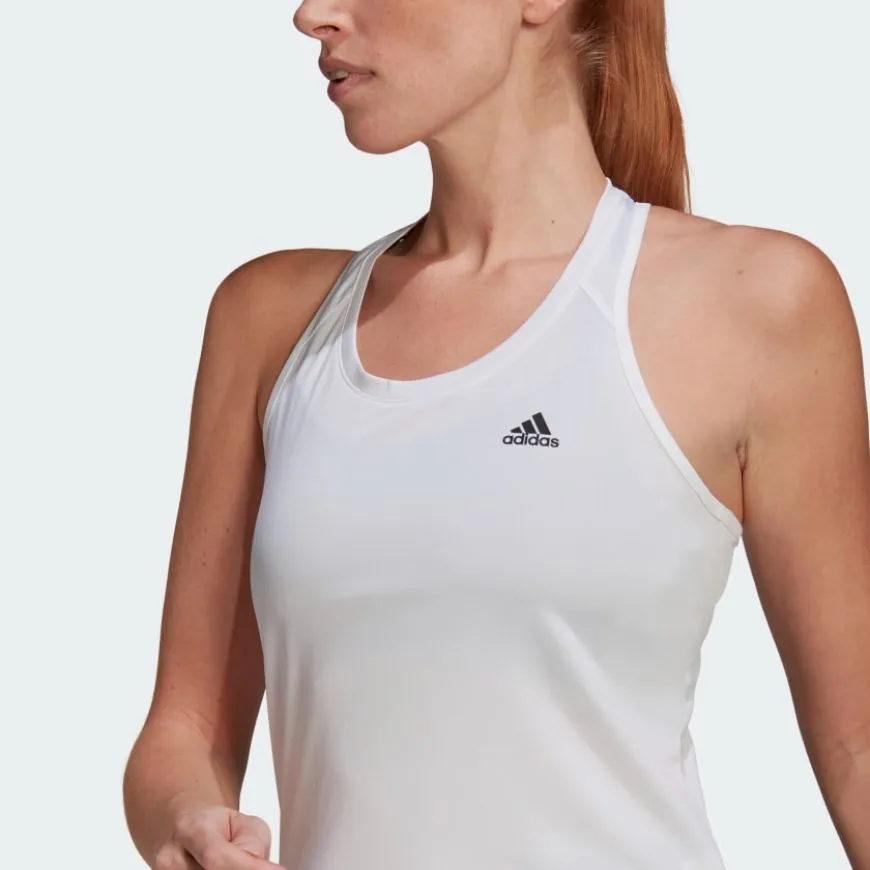 Adidas Designed To Move 3-Stripes Sport Women Training Tank White/Black