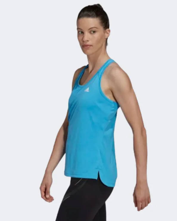 Adidas Designed To Move 3-Stripes Women Training Tank Blue Hn1040