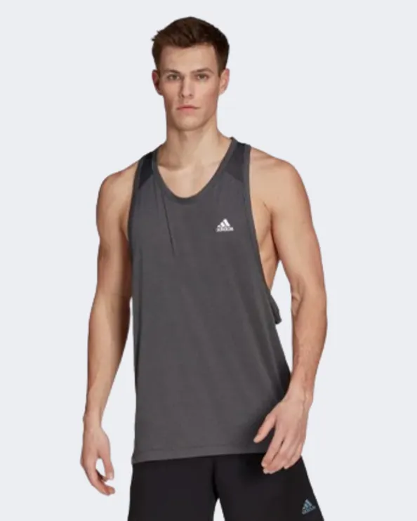 Adidas  Men Training Tank Dark Grey Hk9547