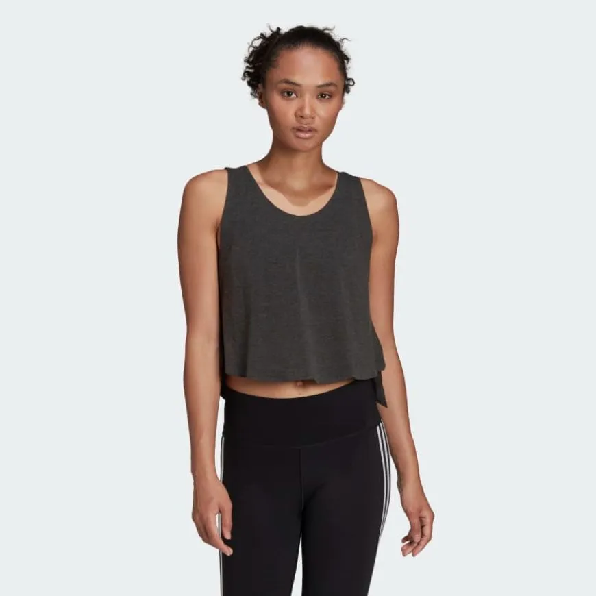 Adidas Studio Novelty Reversible Back-To-Front Women Training Tank Black