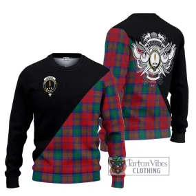 Affleck Tartan Ugly Sweater with Family Crest and Military Logo Style