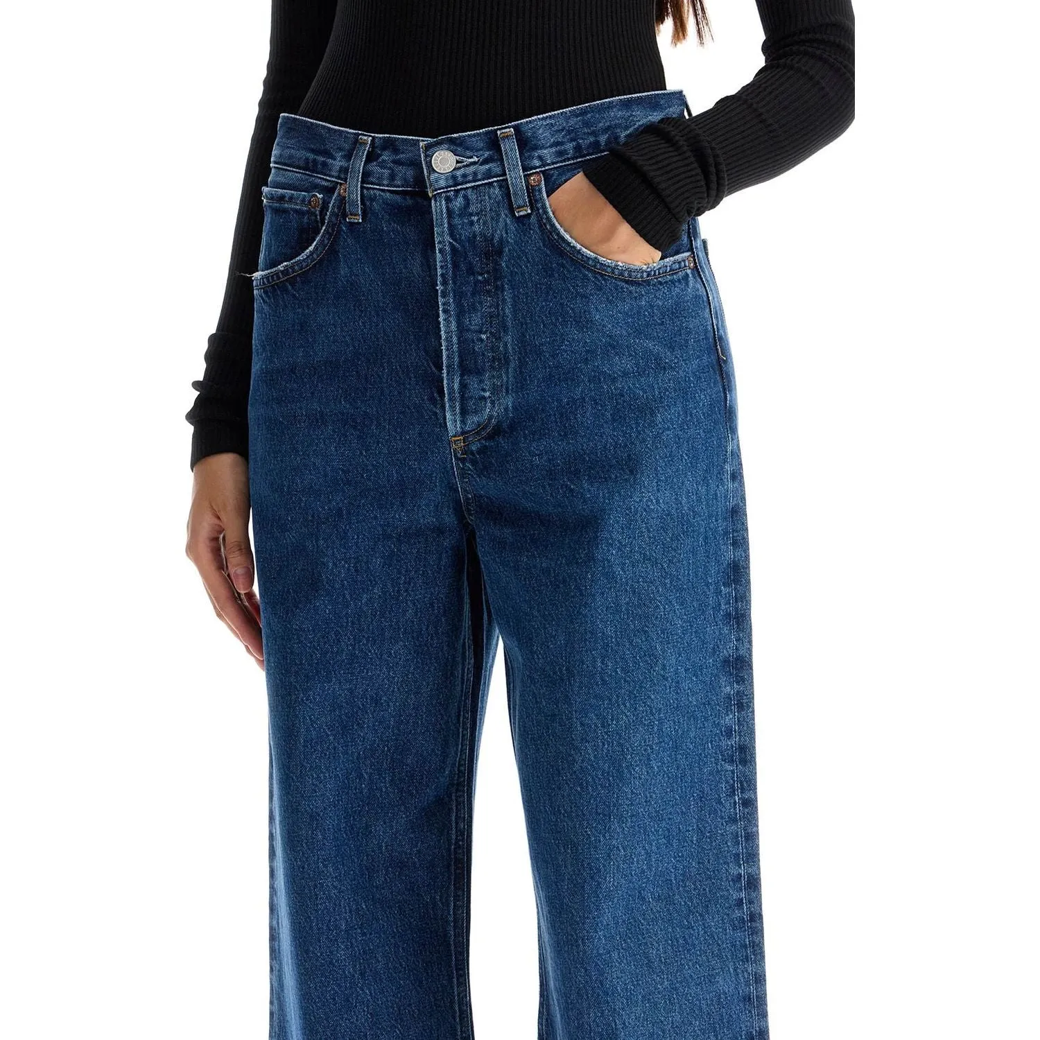 Agolde dame wide leg jeans