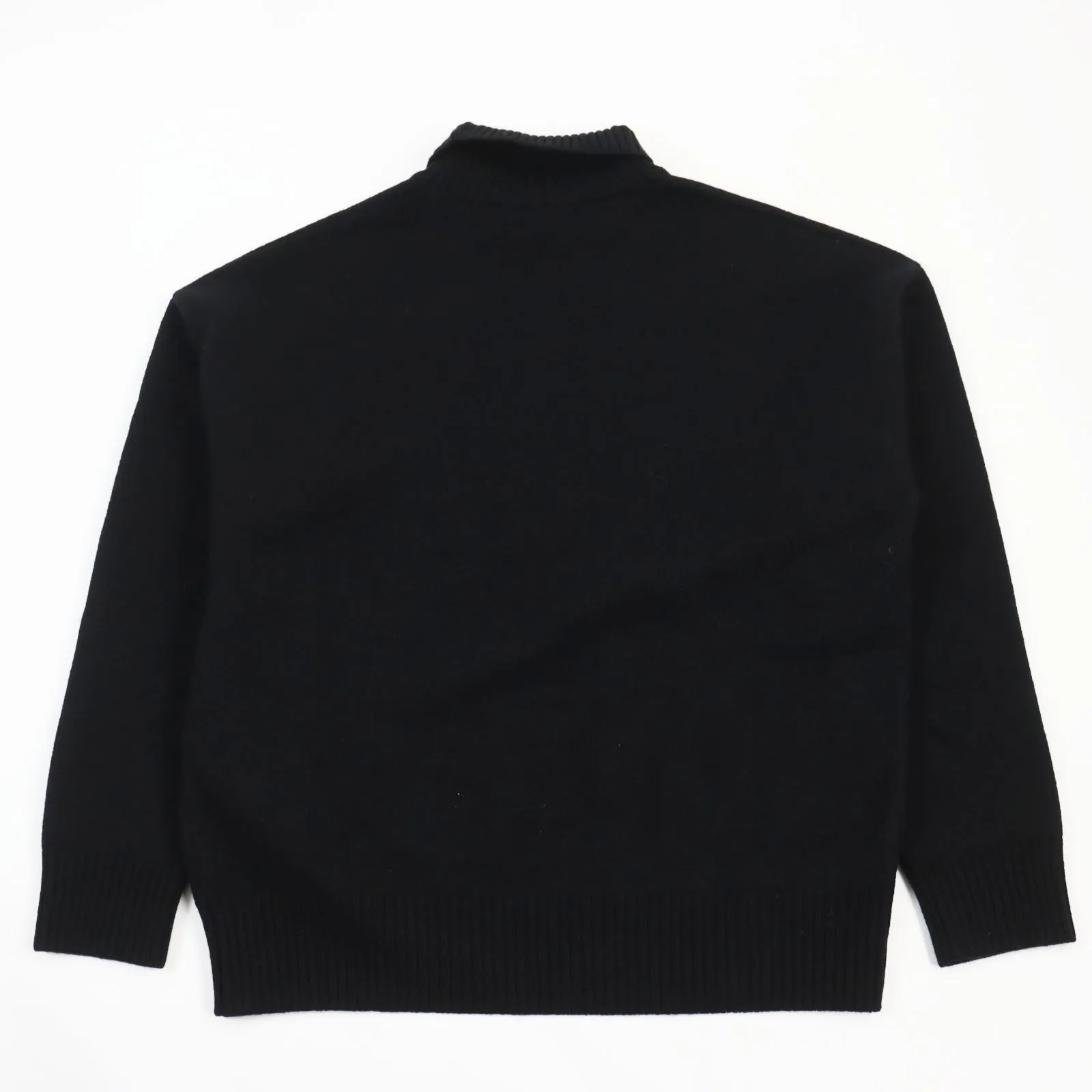 AMI Paris Wool Heart Logo Turtleneck Sweater L