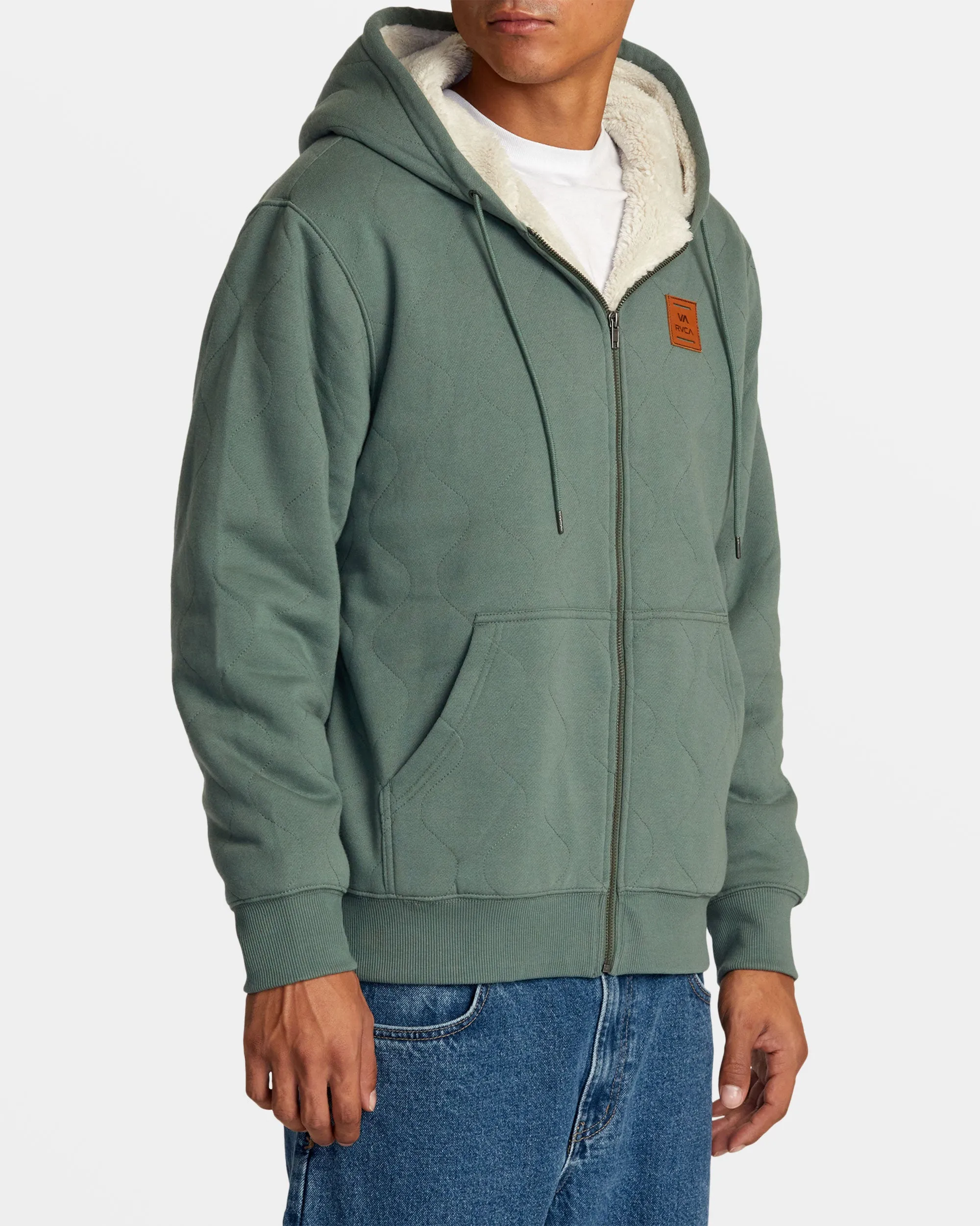 Arrow Zip Hoodie - Jade