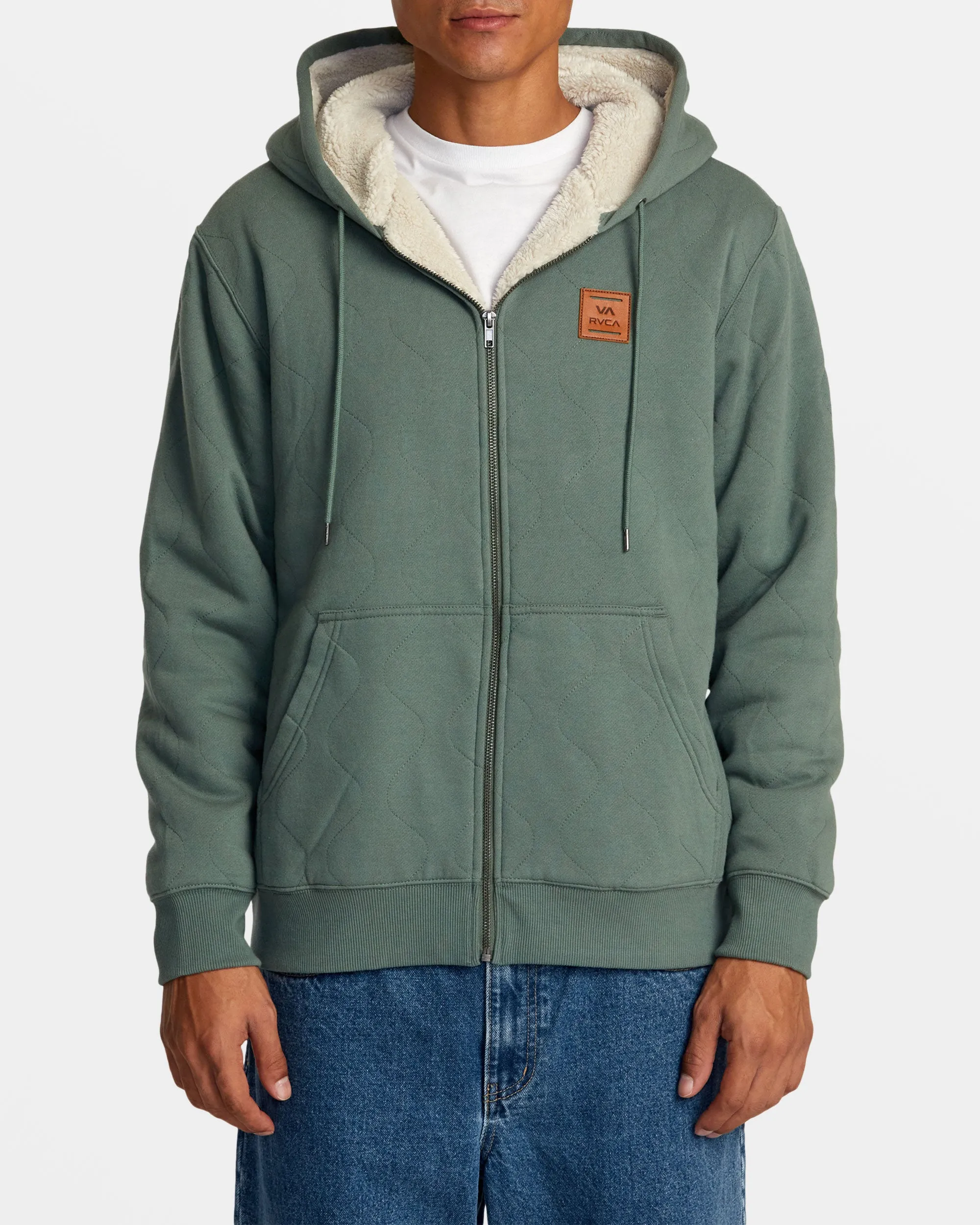 Arrow Zip Hoodie - Jade