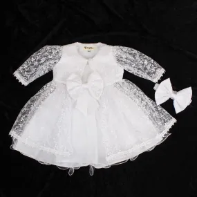 Baby Girls Christening/ Occasion Dress and Lace Jacket