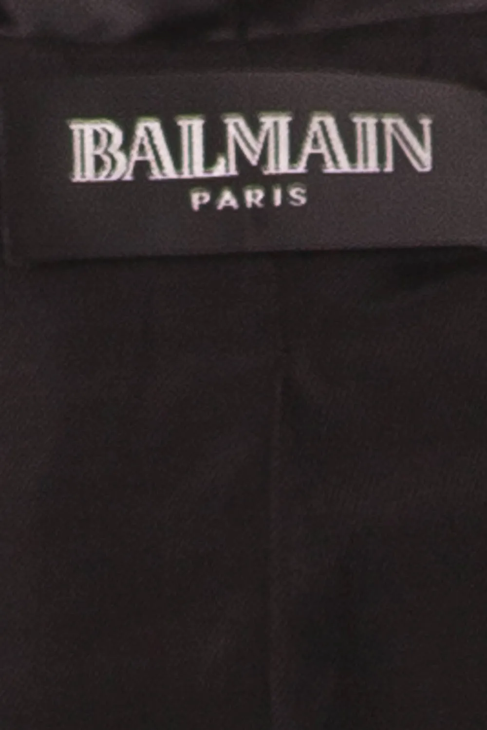 Balmain - As Seen on Kim Kardashian - Black Blazer Dress with Silk Trim and Gold Buttons - FR 38