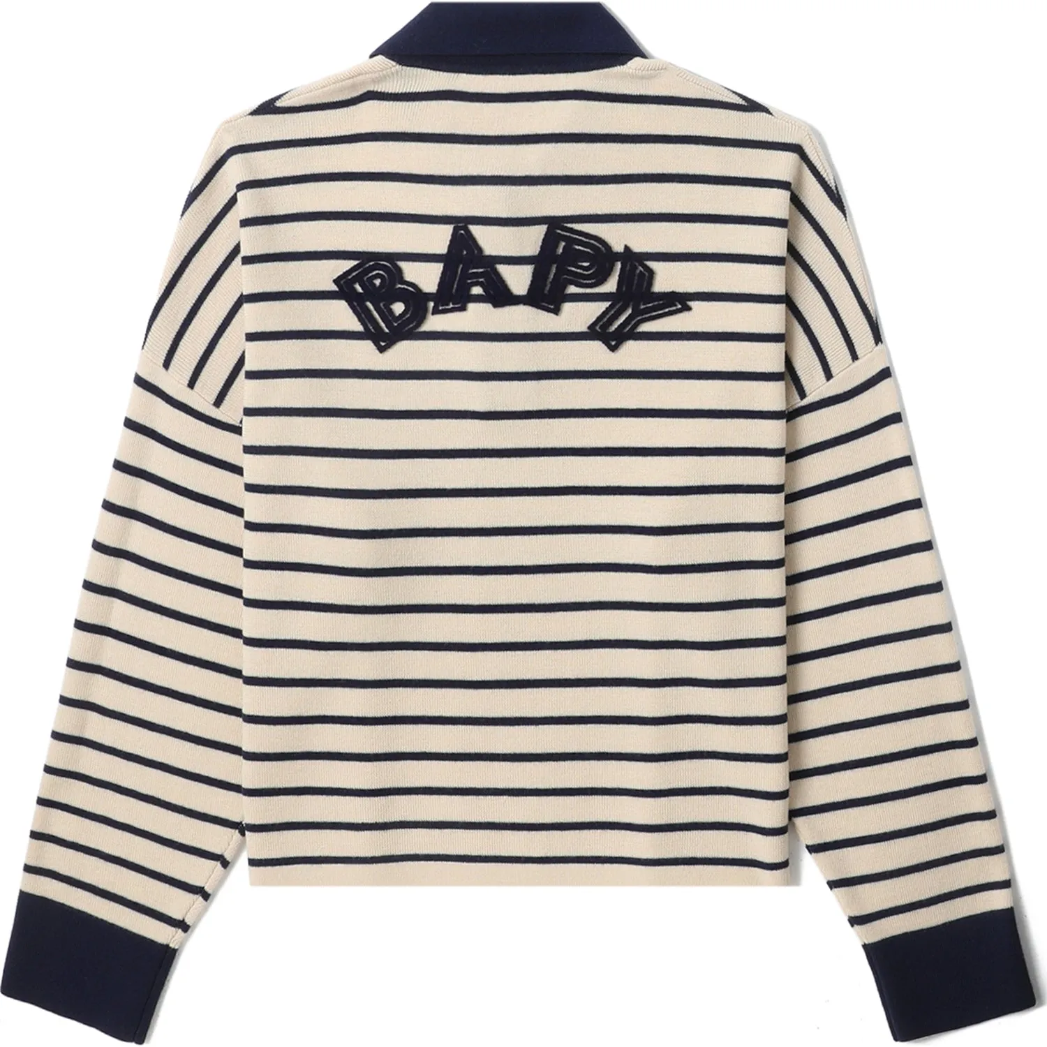 BAPY STRIPES POLO SWEATER LADIES