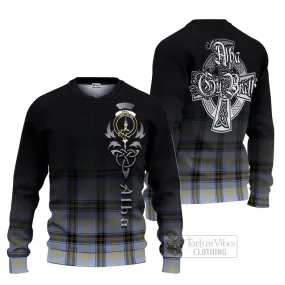 Bell Tartan Ugly Sweater Featuring Alba Gu Brath Family Crest Celtic Inspired