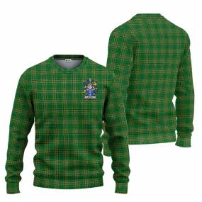 Bligh Irish Clan Tartan Knitted Sweater with Coat of Arms