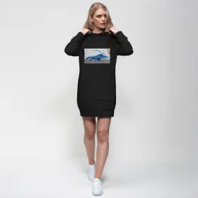 Blue Crawfish Premium Adult Hoodie Dress