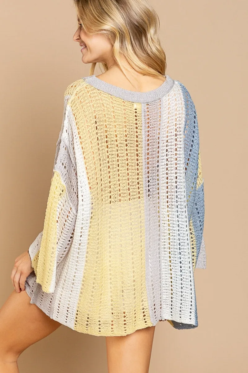 Blue lemon thin sweater