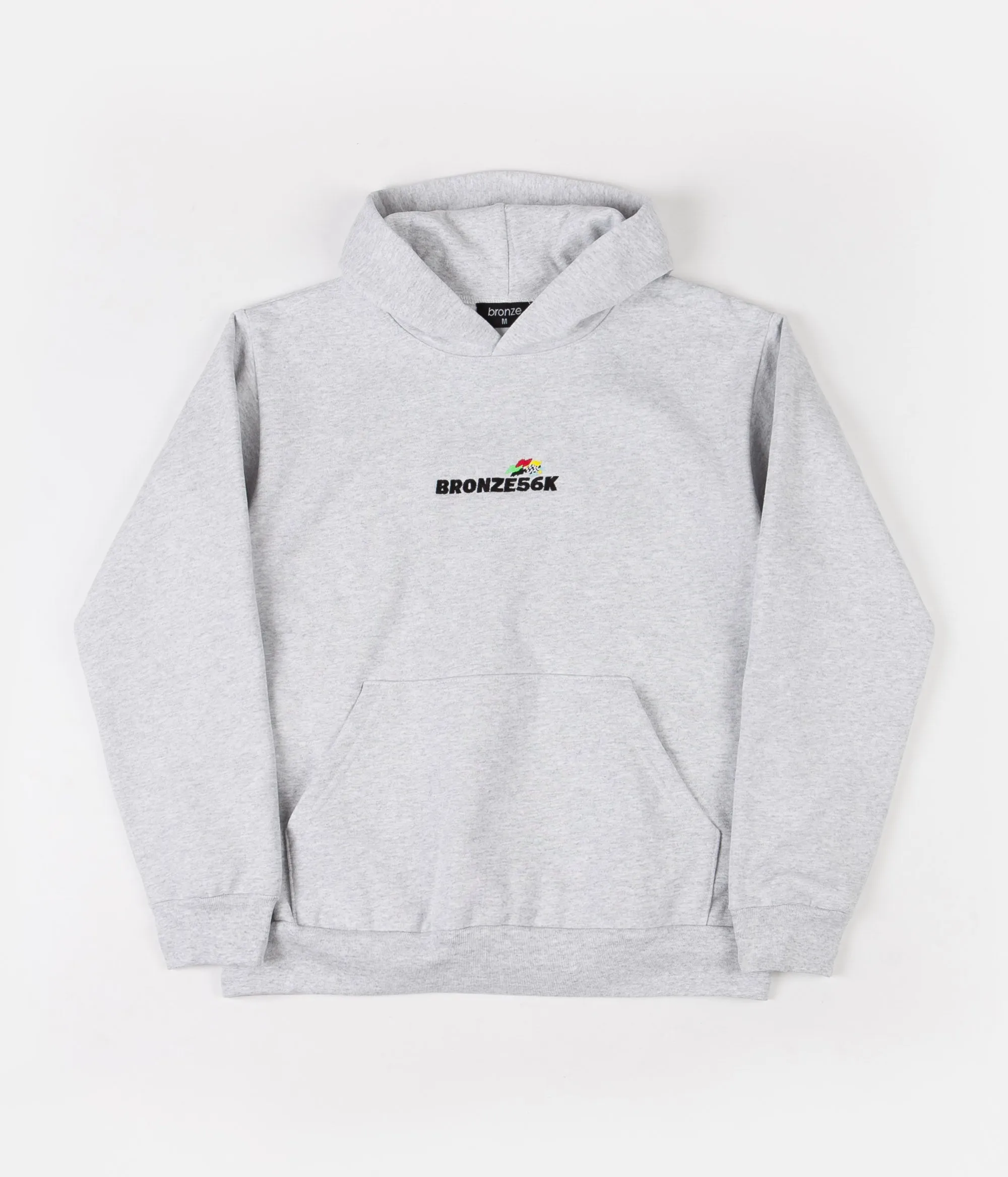 Bronze 56K Embroidered Speed Hoodie - Ash Grey