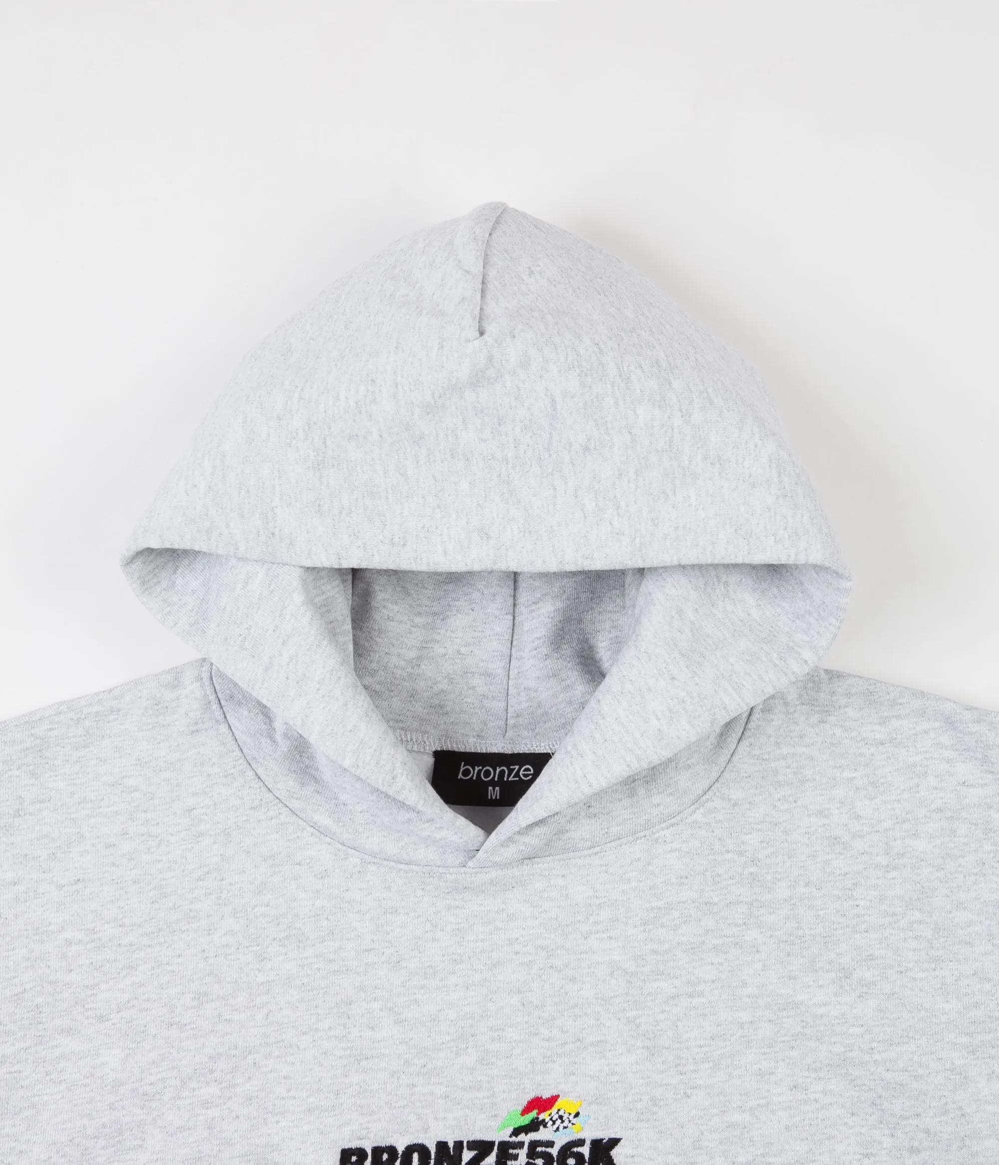 Bronze 56K Embroidered Speed Hoodie - Ash Grey