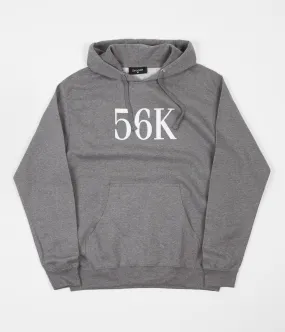 Bronze 56K Flock Print Hoodie - Grey