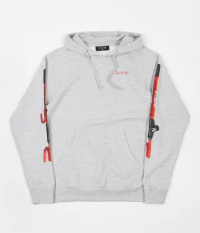 Bronze 56K The Club Hoodie - Heather Grey / Red