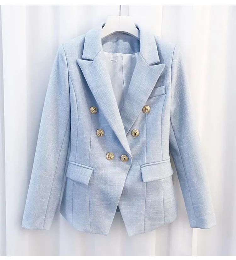 BUCKINGHAM TEXTURED BLAZER - Light Blue