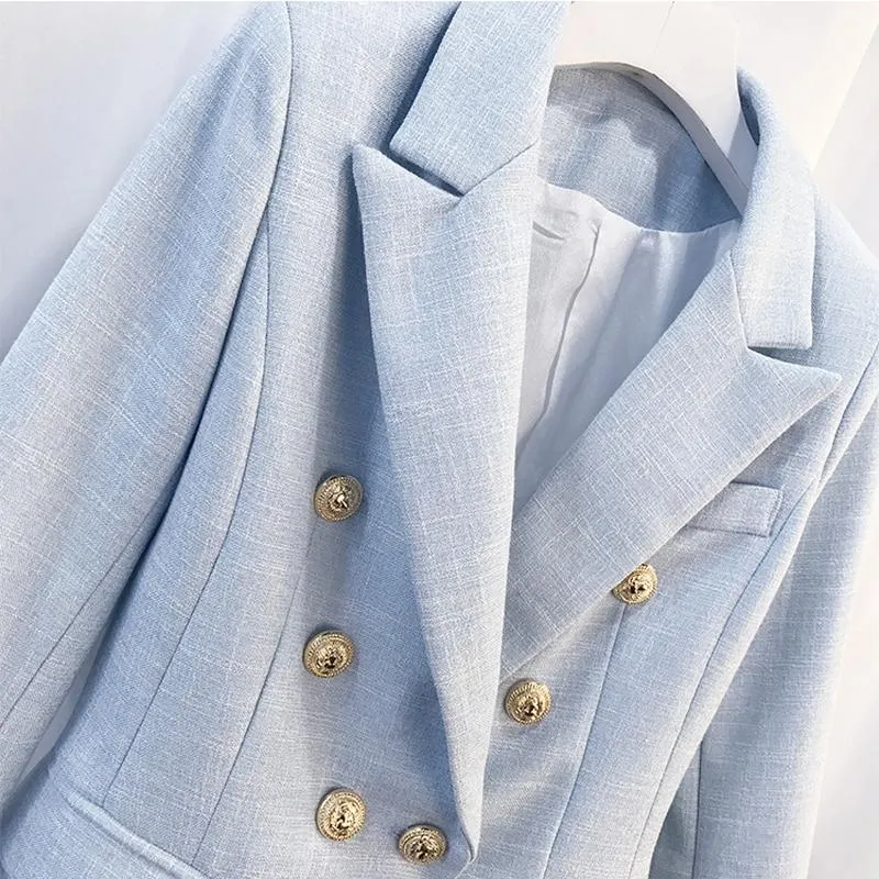 BUCKINGHAM TEXTURED BLAZER - Light Blue