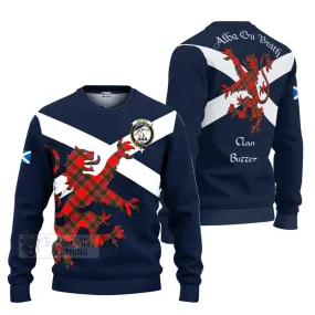 Butter Tartan Lion Rampant Ugly Sweater Proudly Display Your Heritage with Alba Gu Brath and Clan Name