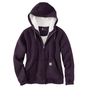 'Carhartt' Women's Clarksburg Sherpa-lined Full Zip Hoodie - Nocturnal Haze Heather