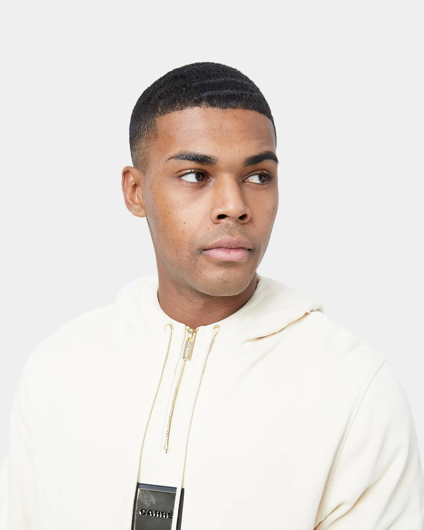 Carré Elite 3/4 Zip Hoodie Light Stone