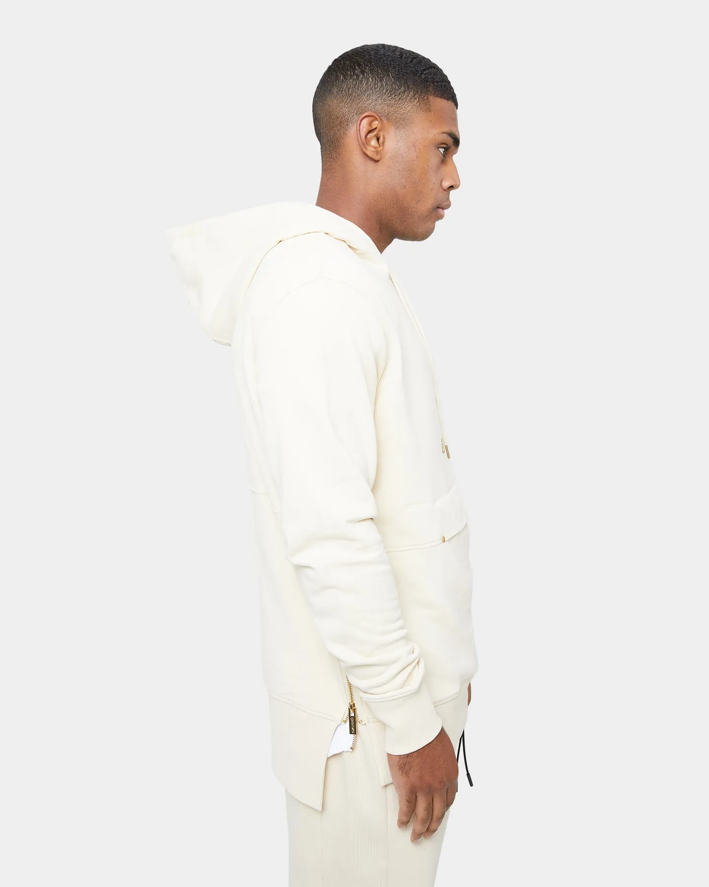 Carré Elite 3/4 Zip Hoodie Light Stone