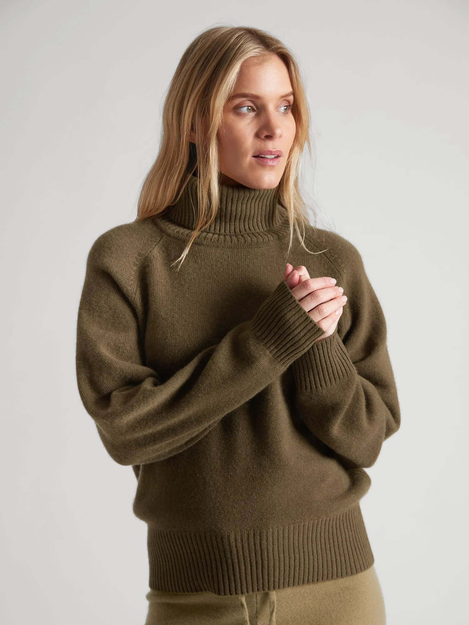 Cashmere sweater "Milano" - hunter