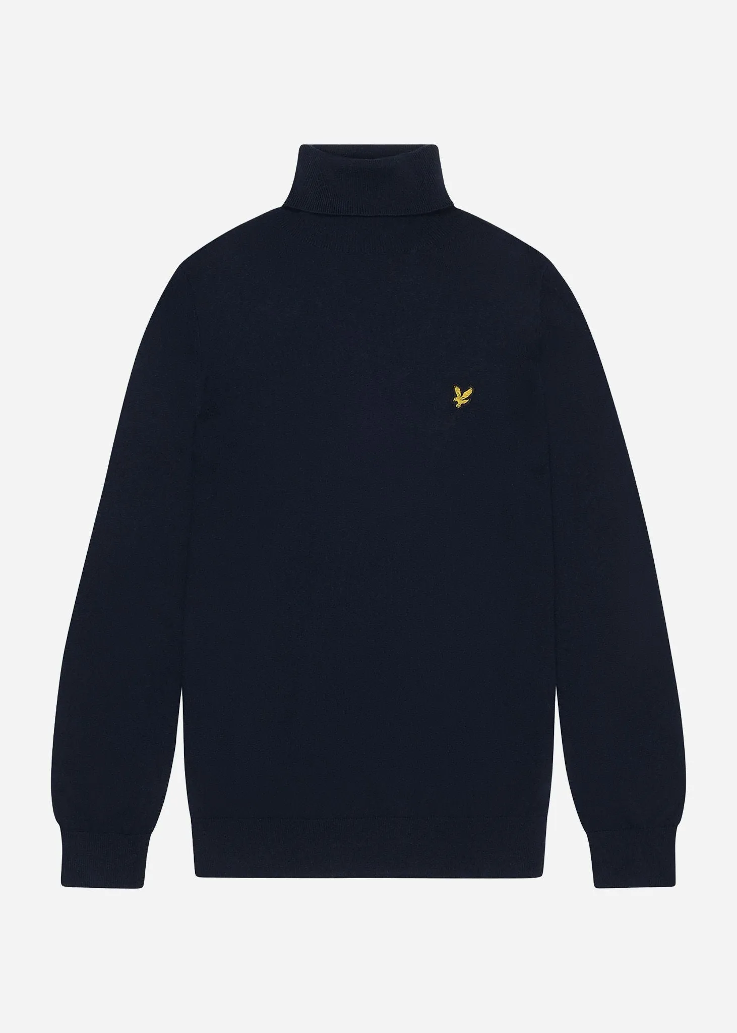 Cotton merino turtleneck jumper - dark navy