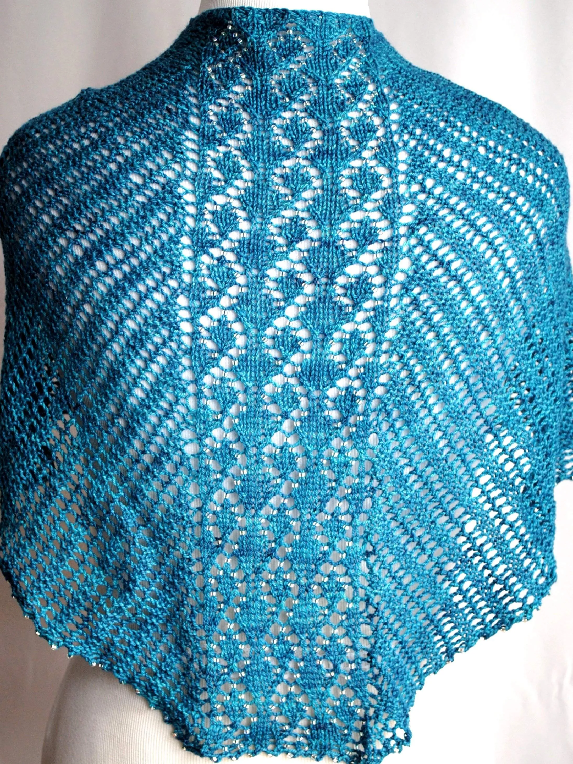 Crystal Helix Shawl Knitting Pattern PDF Download