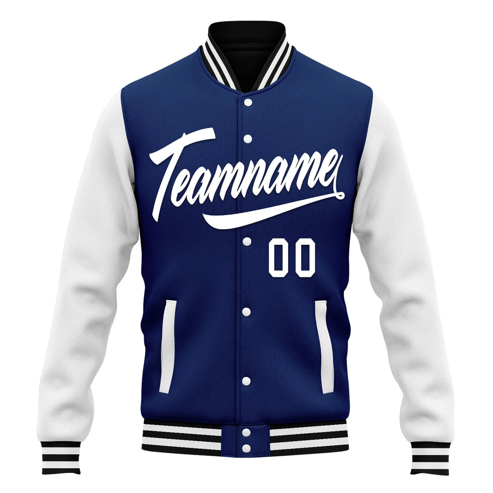 Custom Raglan Sleeves Jacket Bomber Full-Snap Varsity Letterman Personalized Jacket FZ005-D025002-10