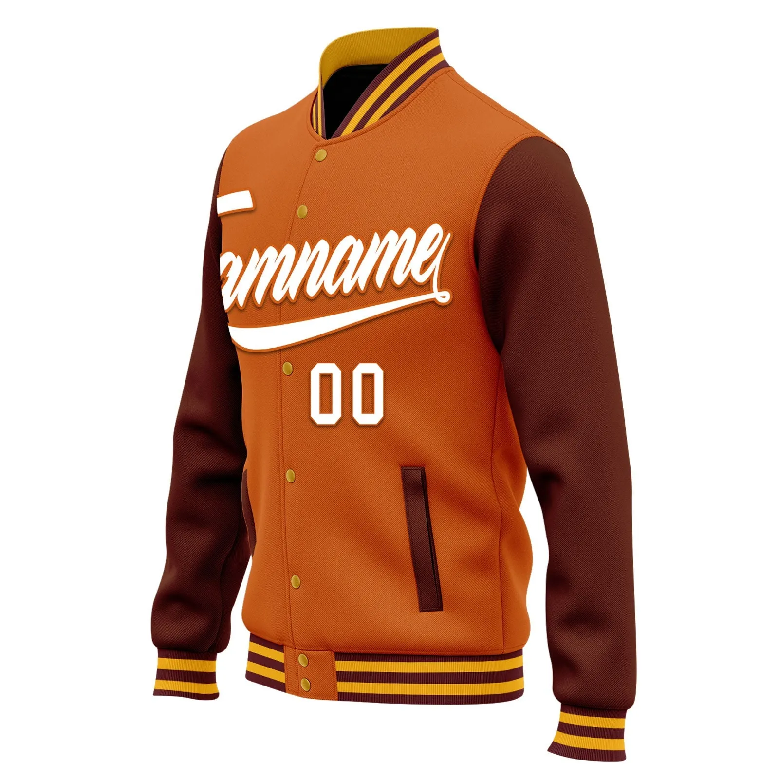 Custom Raglan Sleeves Jacket Bomber Full-Snap Varsity Letterman Personalized Jacket FZ005-D025002-4