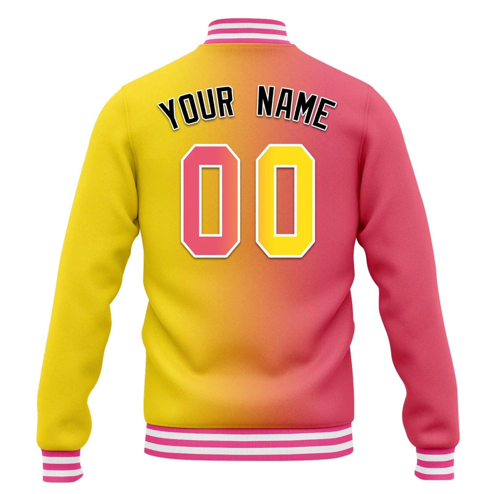 Custom Split Fashion Jacket Bomber Full-Snap Varsity Letterman Personalized Jacket FZ005-D028014-1