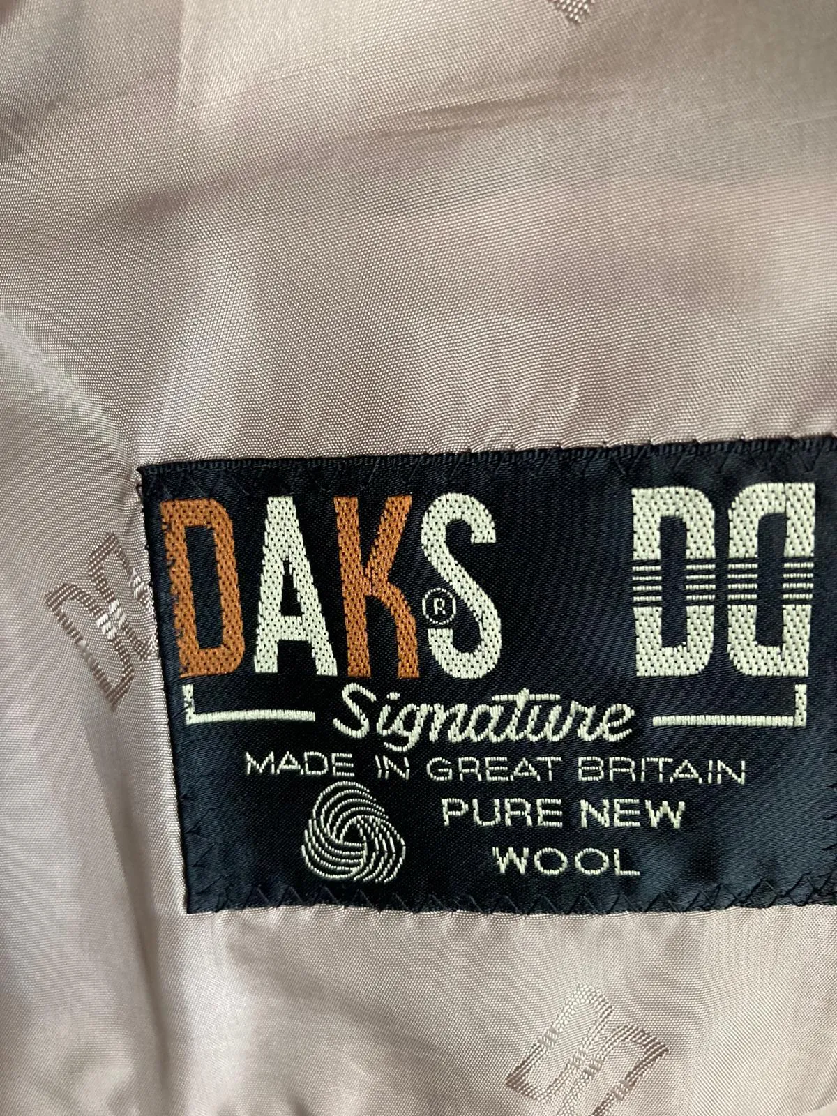 Daks Wool Camel Checked Skirt Suit UK Size 14