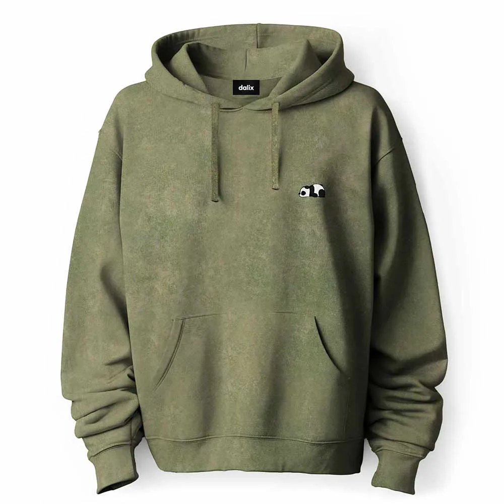 Dalix Panda Mineral Wash Hoodie