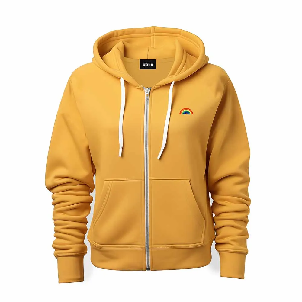 Dalix Rainbow Zip Hoodie