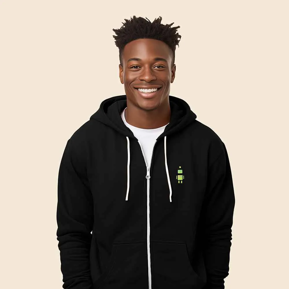 Dalix Robot Zip Hoodie (Glow in the Dark)