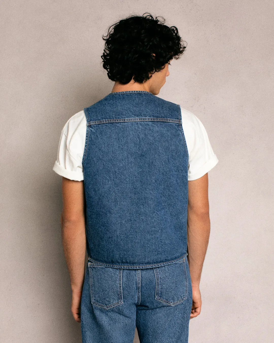 Denim Ranch Vest (Indigo)