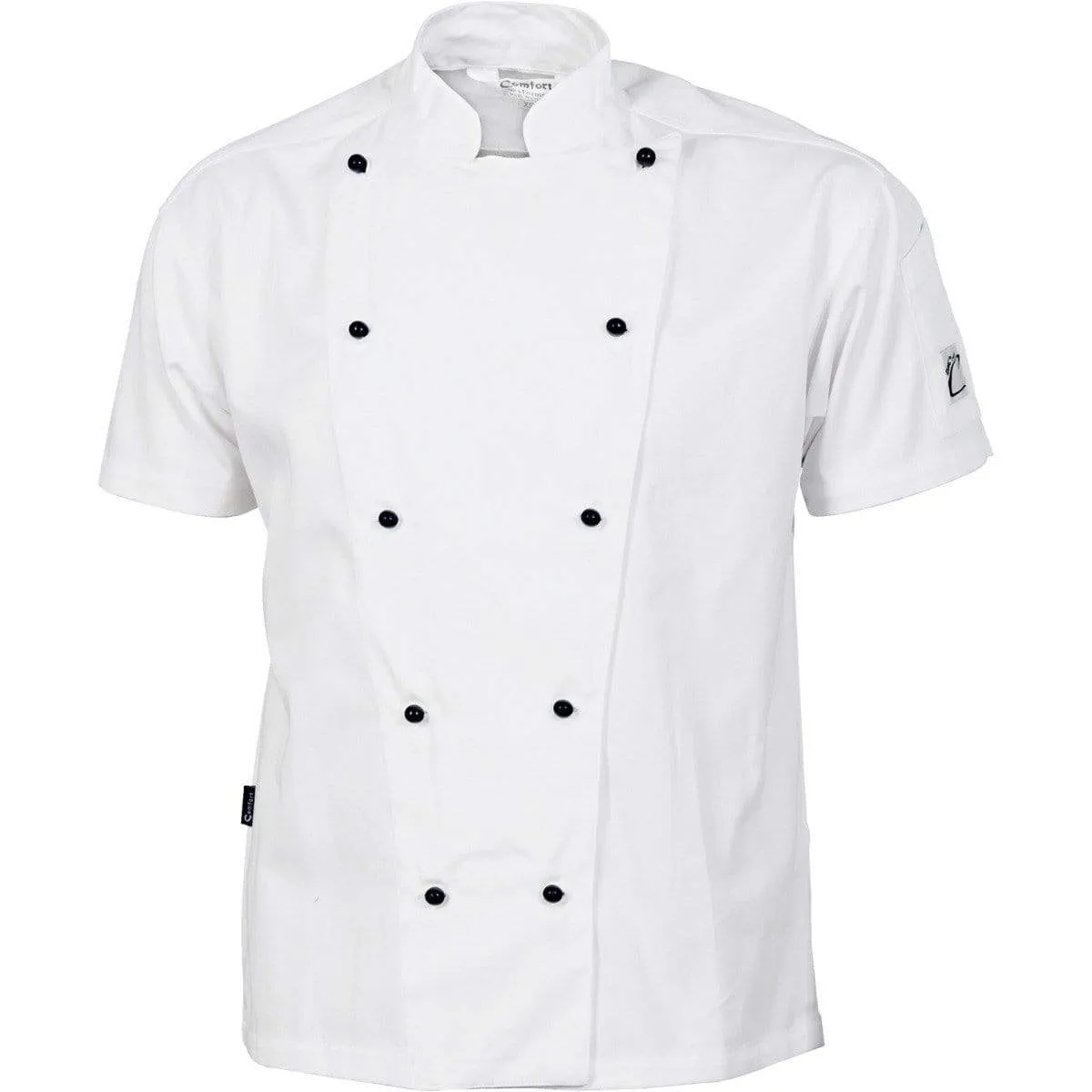 Dnc Workwear Cool-breeze Cotton Short Sleeve Chef Jacket - 1103