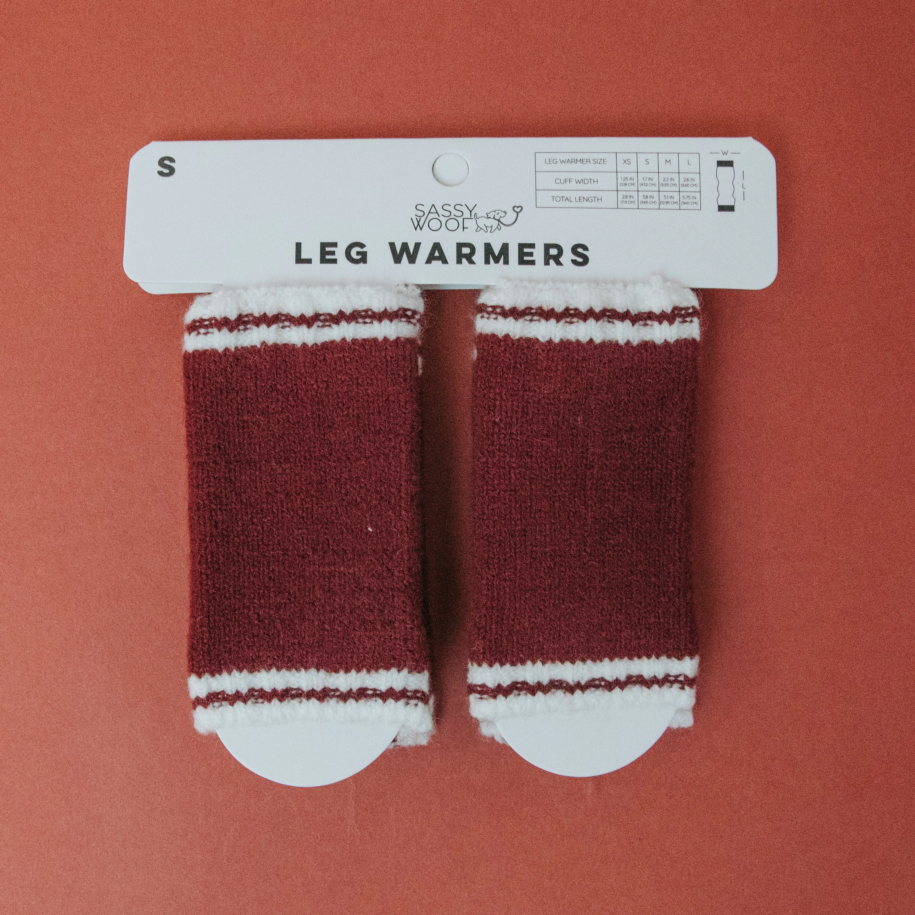 Dog Leg Warmers - Red