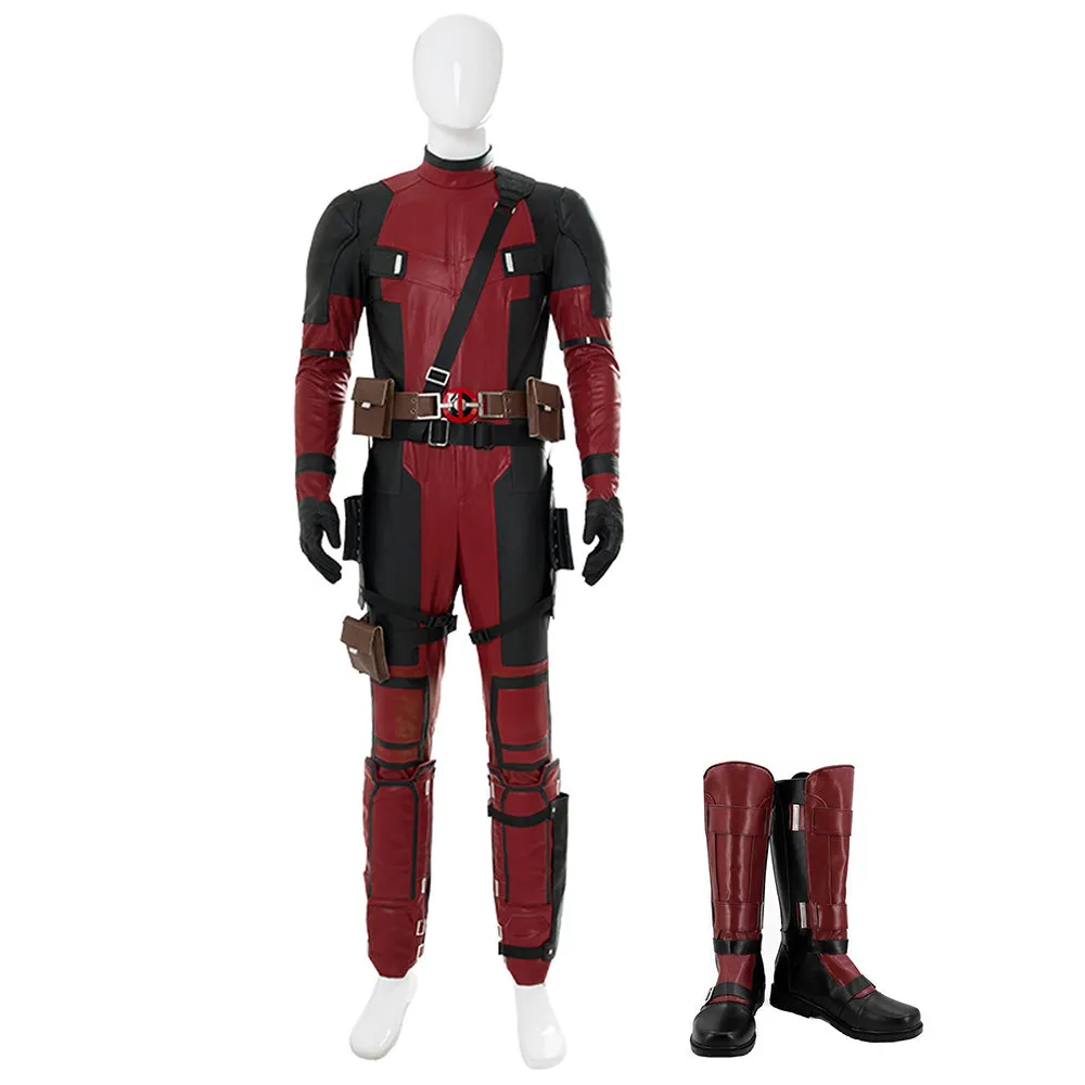 DPool Coat Pants Outfit Halloween Carnival Suit Cosplay Costume