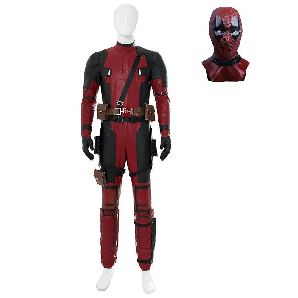 DPool Coat Pants Outfit Halloween Carnival Suit Cosplay Costume