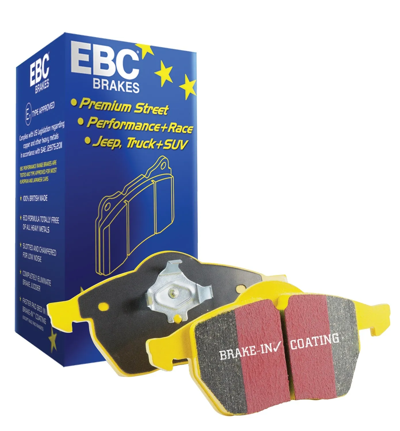 EBC Brakes DP41256R Yellowstuff Street And Track Brake Pads