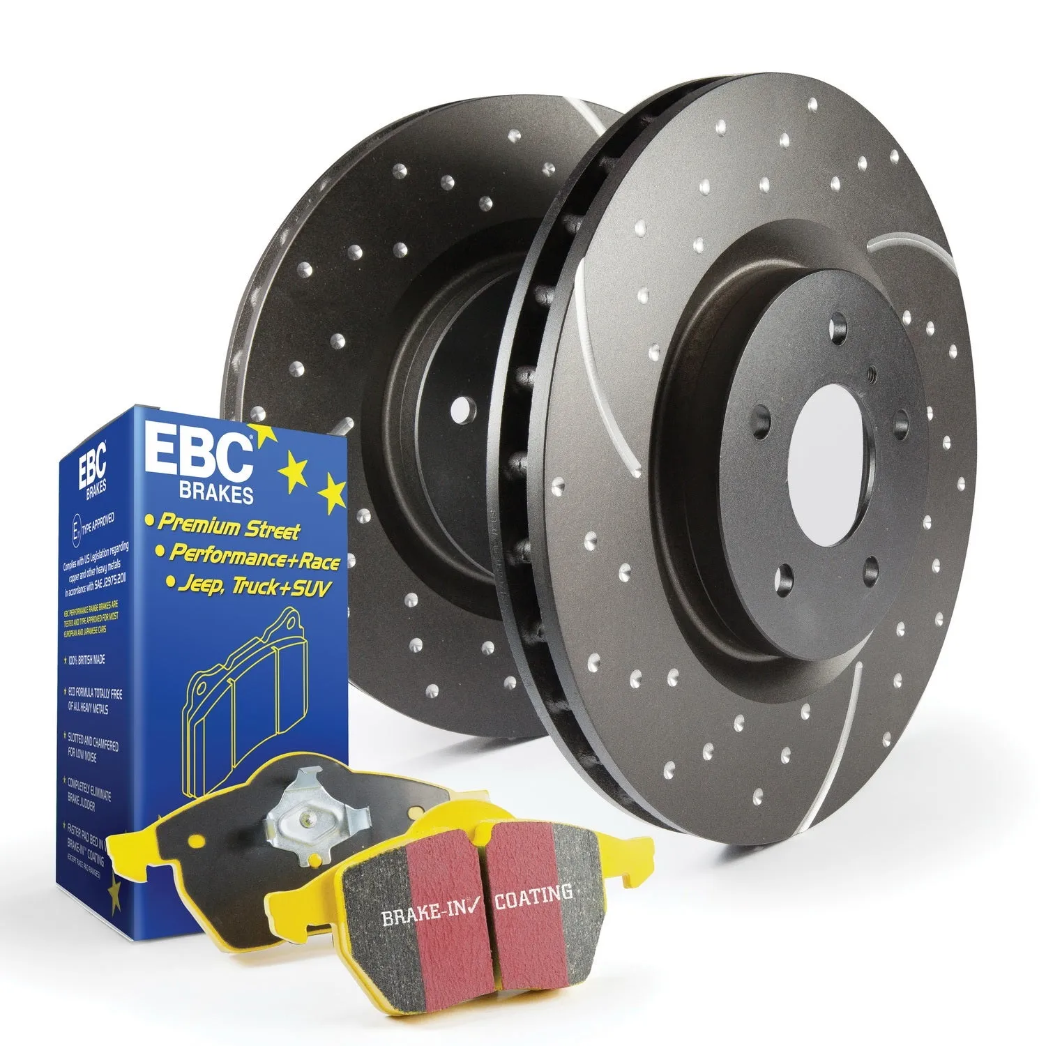 EBC Brakes S5KF1067 S5 Kits Yellowstuff And GD Rotors