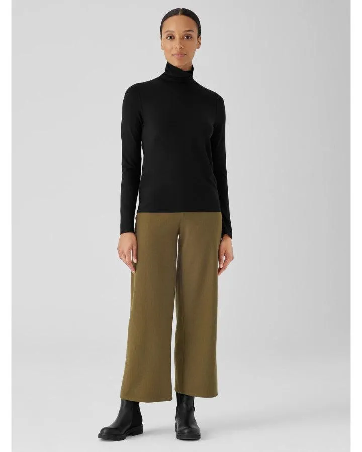 Eileen Fisher Scrunched Neck Jersey Turtleneck