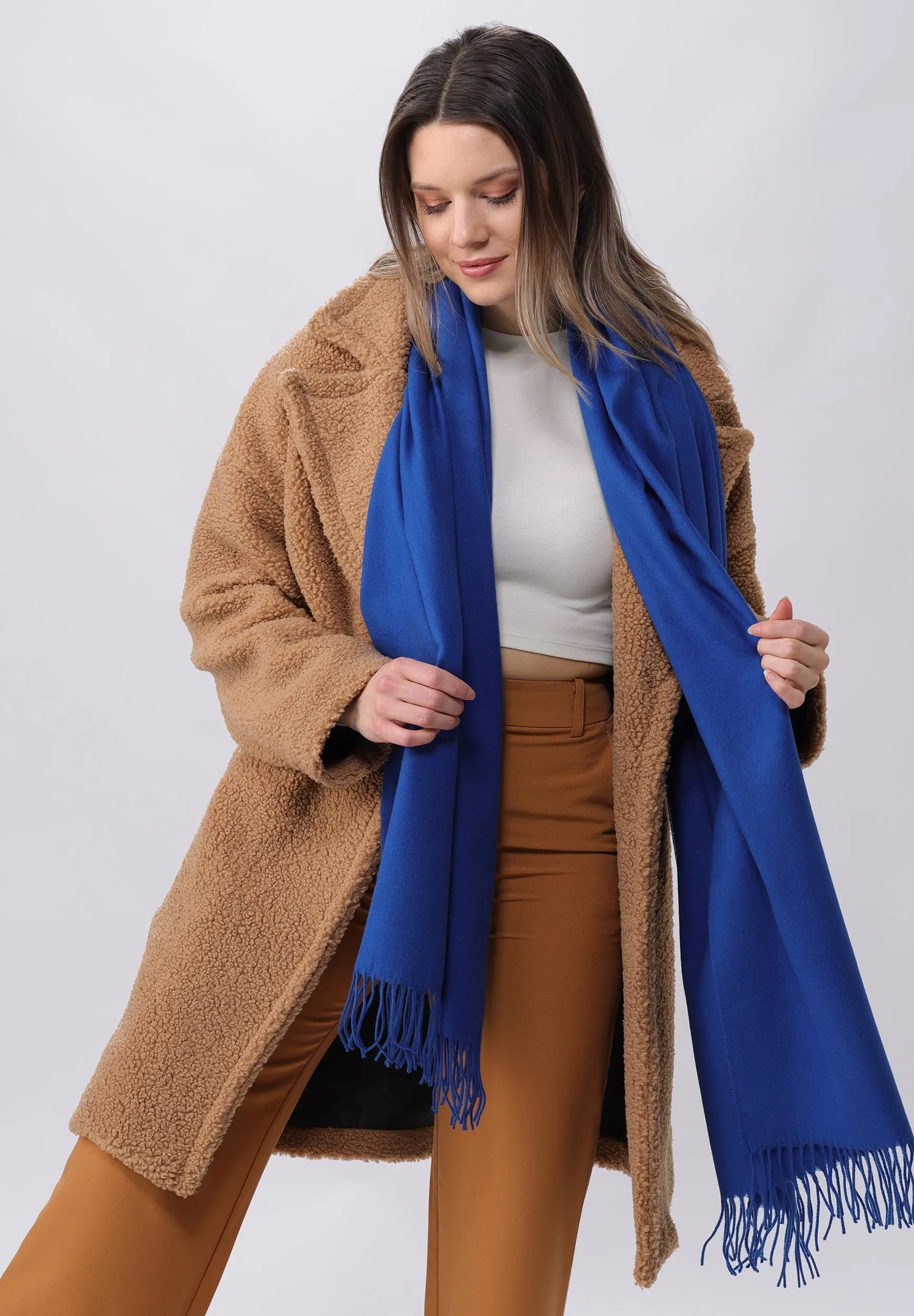 Essential Solid Oversized Cashmink Wrap